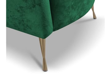 Adrial 2-sits Soffa - Sammet/Vit/Svart Krom - Möbler - Soffa - Sammetssoffa