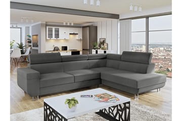 Argueso 3-sits Bäddsoffa Universal - Grå - Möbler - Soffa - Sammetssoffa