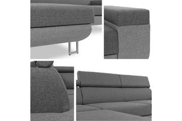 Argueso 3-sits Bäddsoffa Vänster - Beige - Möbler - Soffa - Sammetssoffa