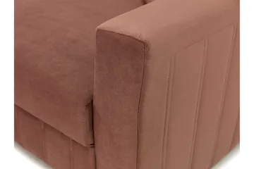 Bensbyn 2-sits Bäddsoffa 132x196 cm Bäddbar Vertikalt Sydd i Tyg - Grå - Möbler - Soffa - Bäddsoffa - 2 sits bäddsoffa
