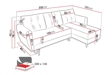 Bornalle Bäddsoffa - Blå - Möbler - Soffa - Bäddsoffa - Bäddsoffa divan