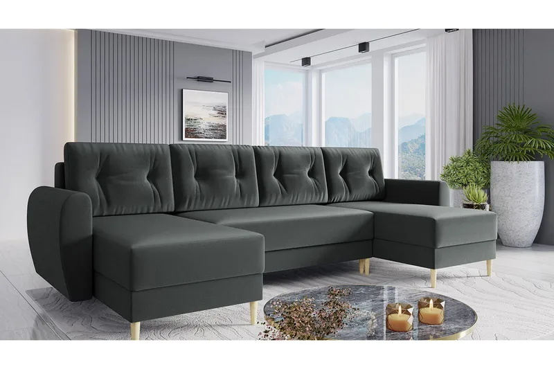 Bornalle Bäddsoffa - Grå - Möbler - Soffa - Bäddsoffa - Bäddsoffa divan