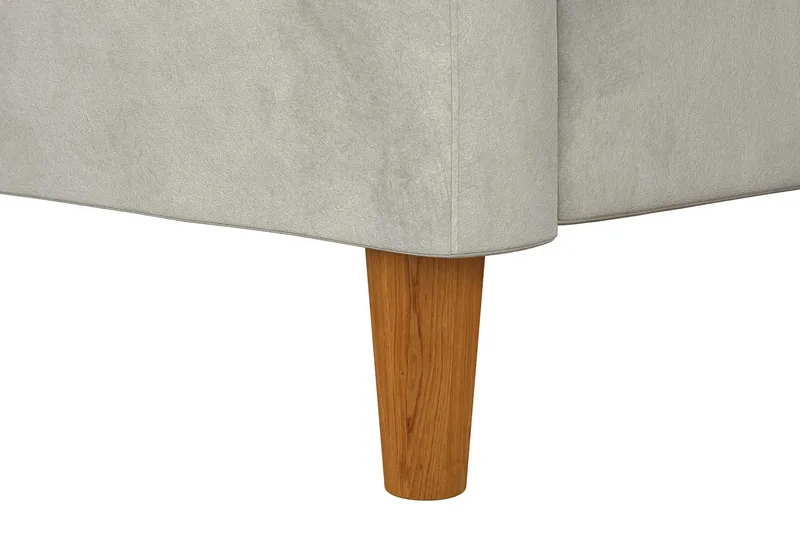 Celine 3-sits Divanbäddsoffa Sammet/Ljusgrå - Dorel Home - Möbler - Soffa - Sammetssoffa