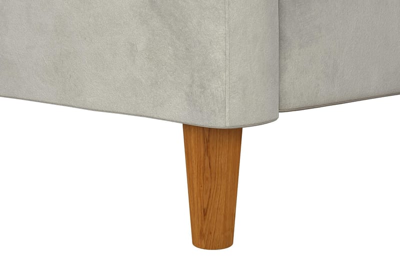 Celine 3-sits Divanbäddsoffa Sammet/Ljusgrå - Dorel Home - Möbler - Soffa - Sammetssoffa