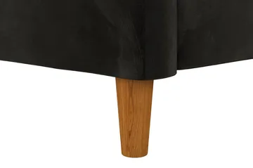 Celine 3-sits Divanbäddsoffa Sammet/Svart - Dorel Home - Möbler - Soffa - Sammetssoffa