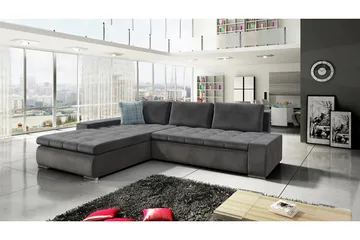 Cerys Hörnsoffa Universal - Grå - Möbler - Soffa - Bäddsoffa - Bäddsoffa divan