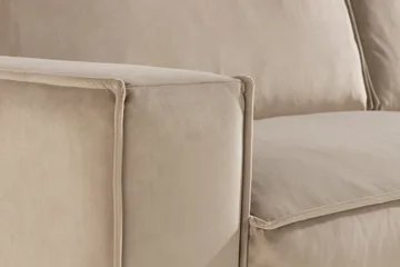 Cloudia Sammetssoffa 4-sits - Beige - Möbler - Soffa - Sammetssoffa