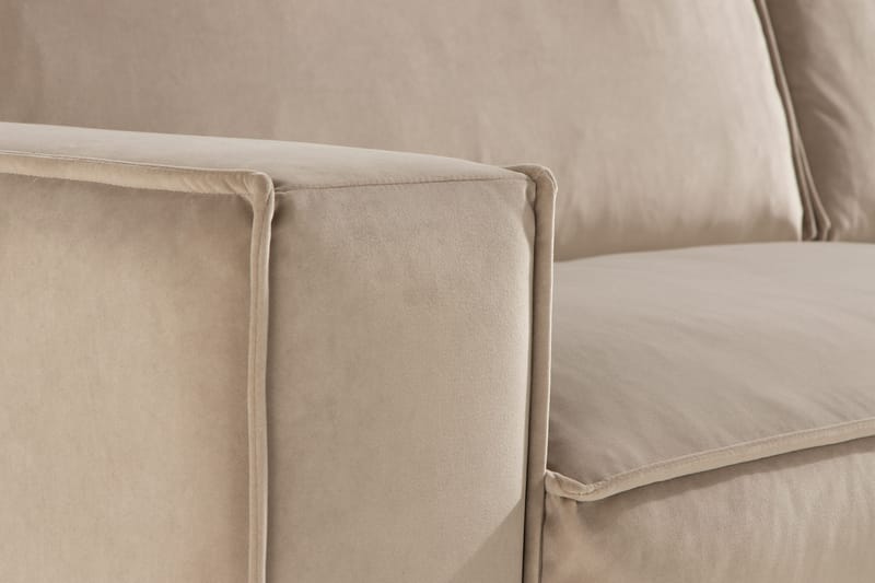 Cloudia Sammetssoffa 4-sits - Beige - Möbler - Soffa - Sammetssoffa