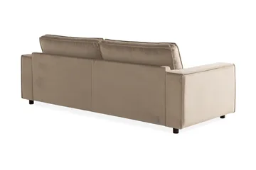 Cloudia Sammetssoffa 4-sits - Beige - Möbler - Soffa - Sammetssoffa