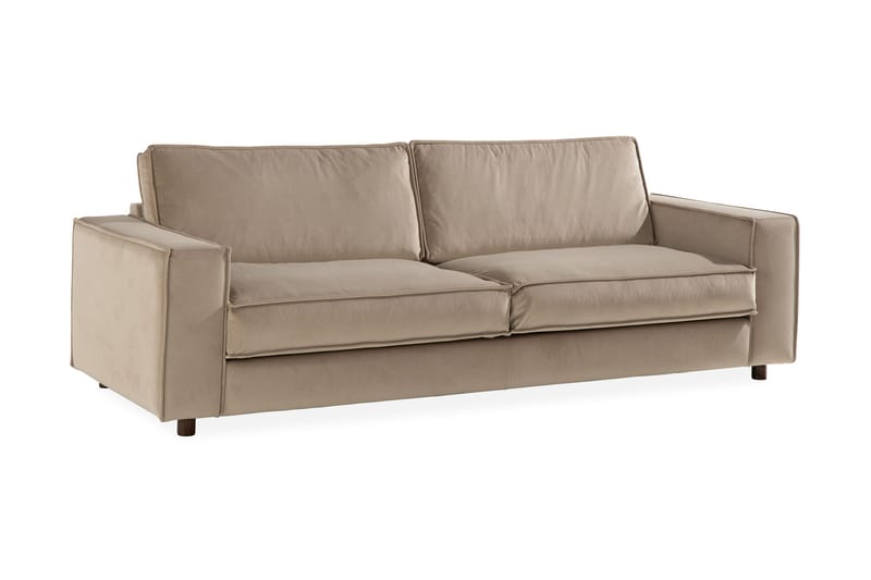 Cloudia Sammetssoffa 4-sits - Beige - Möbler - Soffa - Sammetssoffa