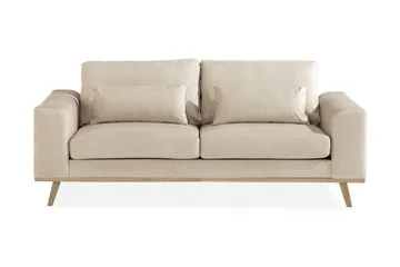 Copenhagen 2-sits Sammetssoffa - Beige - Möbler - Soffa - Sammetssoffa