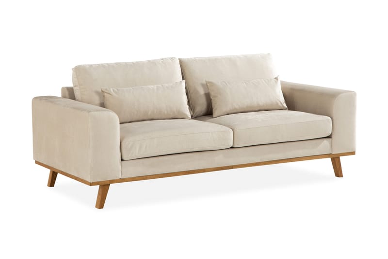 Copenhagen 2-sits Sammetssoffa - Beige - Möbler - Soffa - Sammetssoffa