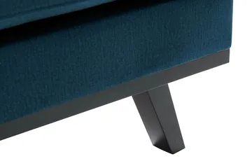 Copenhagen 4-sits Högervänd L-formad Divansoffa i Sammet - Blå - Möbler - Soffa - Sammetssoffa