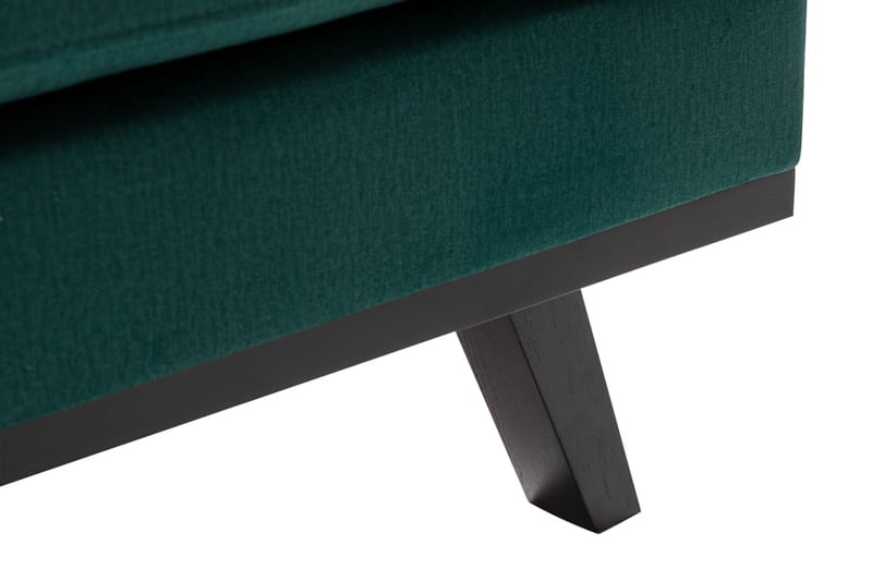 Copenhagen 4-sits Högervänd L-formad Divansoffa i Sammet - Grön - Möbler - Soffa - Sammetssoffa