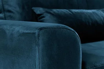 Copenhagen 4-sits Sammetssoffa - Blå - Möbler - Soffa - Sammetssoffa