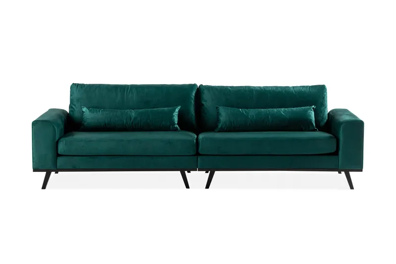 Copenhagen 4-sits Sammetssoffa - Grön - Möbler - Soffa - Sammetssoffa