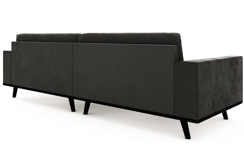 Copenhagen 4-sits Sammetssoffa - Mörkgrå - Möbler - Soffa - Sammetssoffa