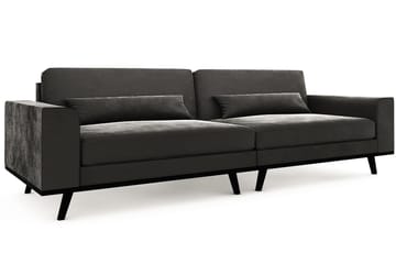 Copenhagen 4-sits Sammetssoffa - Mörkgrå - Möbler - Soffa - Sammetssoffa