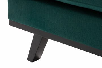 Copenhagen 4-sits Vänstervänd L-formad Divansoffa i Sammet - Grön - Möbler - Soffa - Sammetssoffa