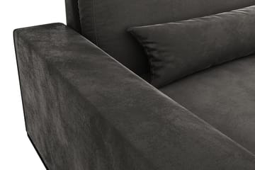 Copenhagen 4-sits Vänstervänd L-formad Divansoffa i Sammet - Mörkgrå - Möbler - Soffa - Sammetssoffa