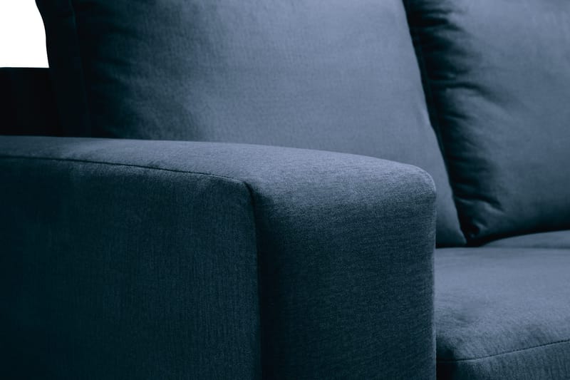 Crazy 4-sits Högervänd U-formad Large Soffa med Divan och Schäslong i Sammet - Blå - Möbler - Soffa - Sammetssoffa