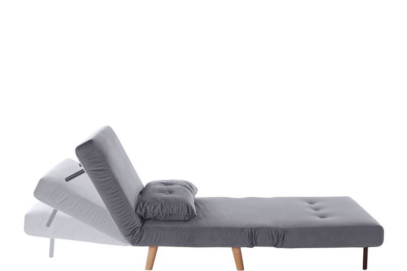 Dagbädd Frejus Singel - Grå - Möbler - Soffa - Sammetssoffa