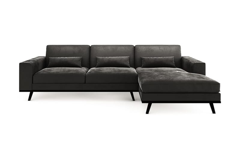 Divansoffa Haga Sammet - Grå - Möbler - Soffa - Sammetssoffa