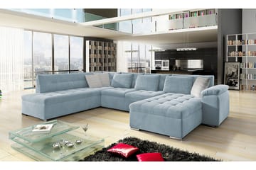 Dynir 4-sits Bäddsoffa - Blå - Möbler - Soffa - Sammetssoffa