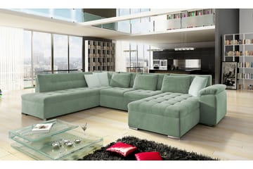 Dynir 4-sits Bäddsoffa - Grön - Möbler - Soffa - Sammetssoffa