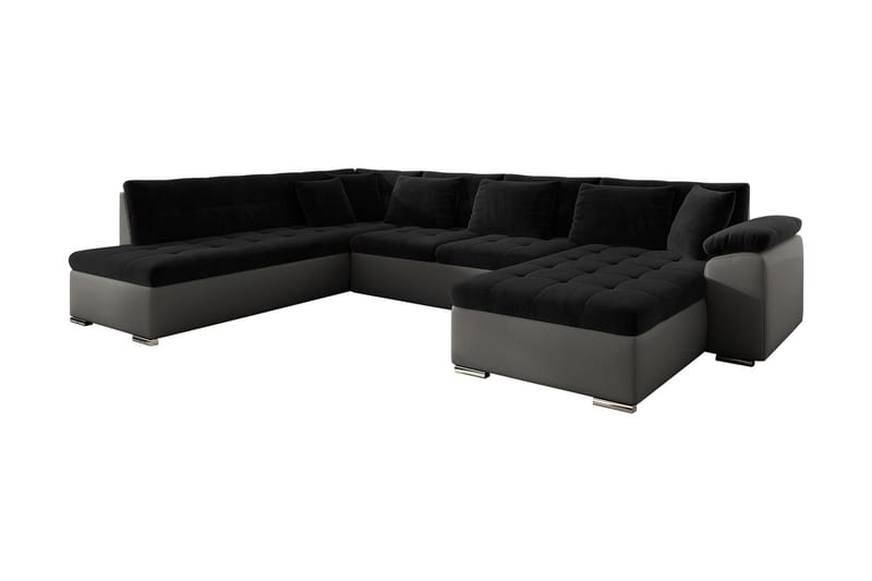 Dynir 4-sits Bäddsoffa - Svart/Grå - Möbler - Soffa - Bäddsoffa - Bäddsoffa divan