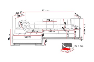 Elkind Hörnsoffa - Ljusgrön - Möbler - Soffa - Sammetssoffa