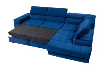 Elkind Hörnsoffa - Ljusgrön - Möbler - Soffa - Sammetssoffa
