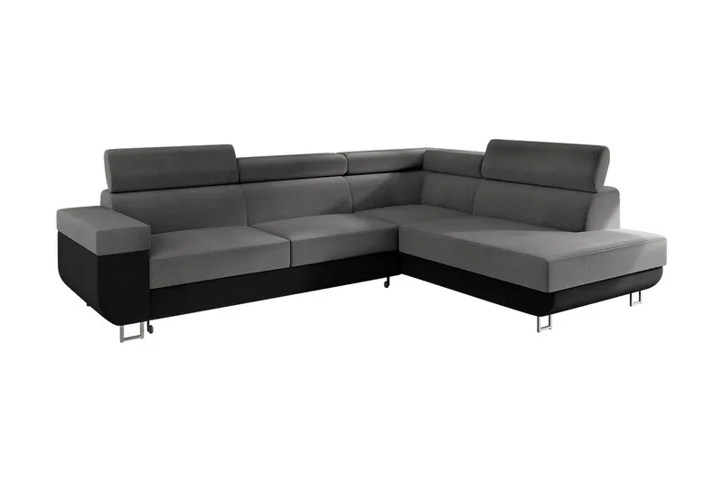 Fonti 3-sits Bäddsoffa Vänster, Grå