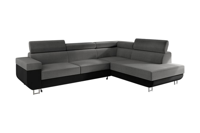 Fonti 3-sits Bäddsoffa Vänster - Grå - Möbler - Soffa - Bäddsoffa - Bäddsoffa längsbäddad
