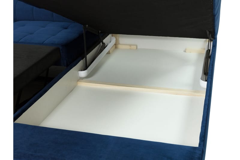 Hörnsoffa Diskind Vänster - Grå - Möbler - Soffa - Sammetssoffa