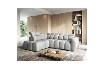 Hörnsoffa Eltap Flconn 258x208x107 cm - Sola 04, Grå, Vänster - Möbler - Soffa - Sammetssoffa