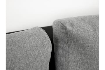 Hörnsoffa Ianto - Svart/Grå - Möbler - Soffa - Sammetssoffa