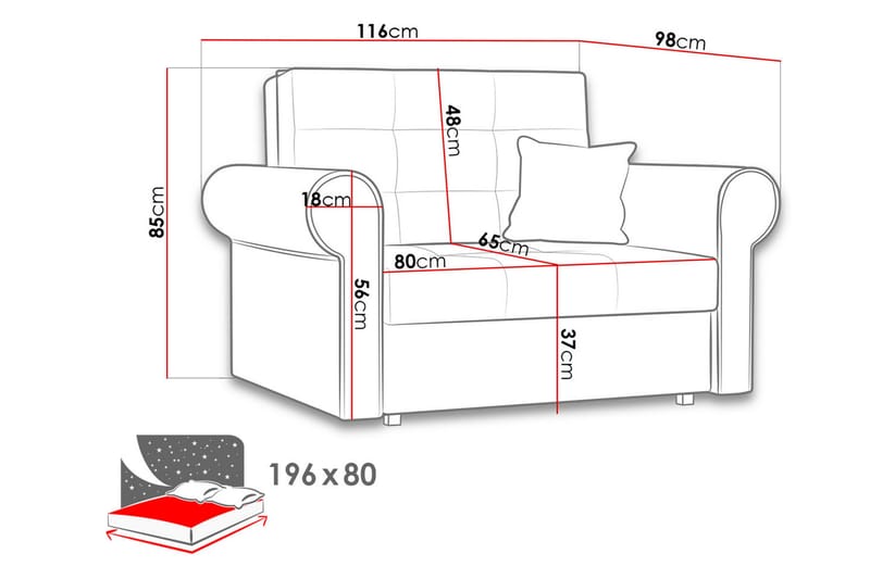 Hedensö Bäddsoffa - Beige - Möbler - Soffa - Sammetssoffa