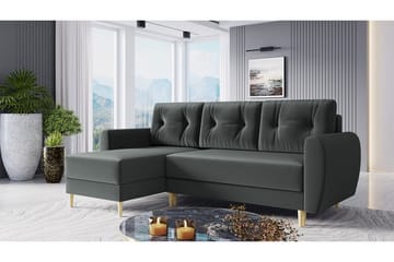 Ilzarbe Bäddsoffa - Grå - Möbler - Soffa - Sammetssoffa