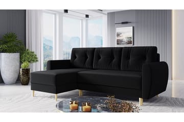 Ilzarbe Bäddsoffa - Svart - Möbler - Soffa - Sammetssoffa