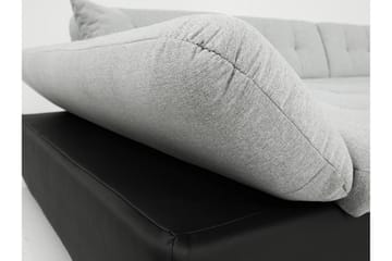 Jampra 4-sits Bäddsoffa Höger - Grå - Möbler - Soffa - Sammetssoffa