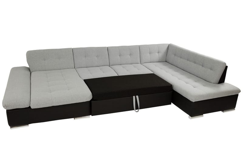 Jampra 4-sits Bäddsoffa Höger - Grå - Möbler - Soffa - Sammetssoffa