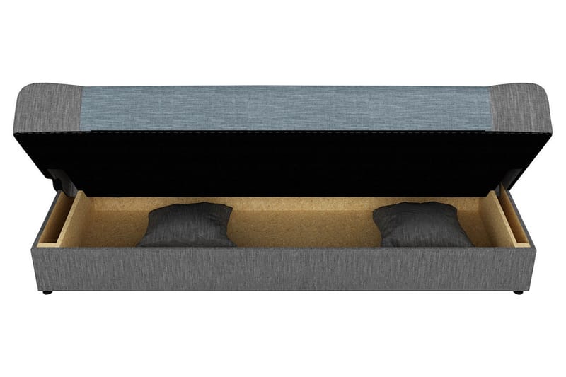 Jonas Bäddsoffa 195x87x86 cm - Röd/svart - Möbler - Soffa - Bäddsoffa - 3 sits bäddsoffa