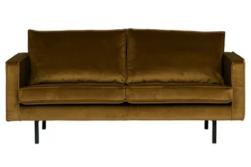 Lissbon 2,5-sits Sammetssoffa - Honungsgul - Möbler - Soffa - Sammetssoffa