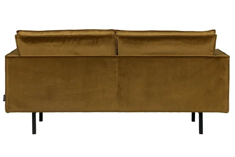 Lissbon 2,5-sits Sammetssoffa - Honungsgul - Möbler - Soffa - Sammetssoffa