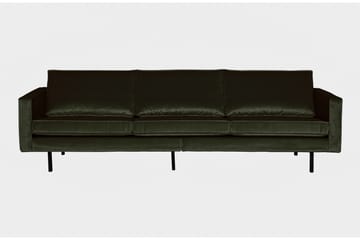 Lissbon 3-sits Rektangulär Sammetssoffa - Grön - Möbler - Soffa - Sammetssoffa