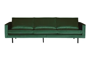 Lissbon 3-sits Sammetssoffa - Grön - Möbler - Soffa - Sammetssoffa
