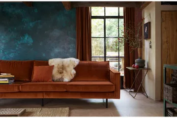 Lissbon 3-sits Sammetssoffa - Rost - Möbler - Soffa - Sammetssoffa