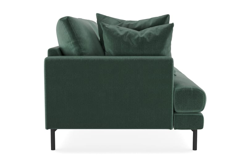 Menard 3-sits Djup Sammetssoffa - Mörkgrön - Möbler - Soffa - Sammetssoffa