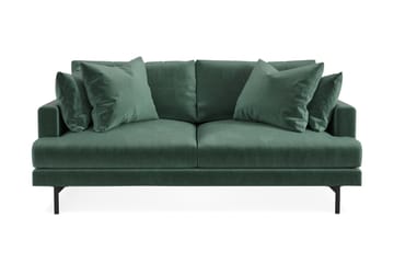 Menard 3-sits Djup Sammetssoffa - Mörkgrön - Möbler - Soffa - Sammetssoffa